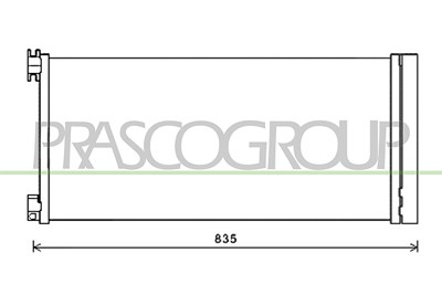 Prasco Kondensator, Klimaanlage [Hersteller-Nr. FT900C001] für Fiat, Nissan, Opel, Renault Korea von PRASCO