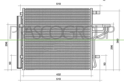 Prasco Kondensator, Klimaanlage [Hersteller-Nr. KI328C002] für Hyundai, Kia von PRASCO