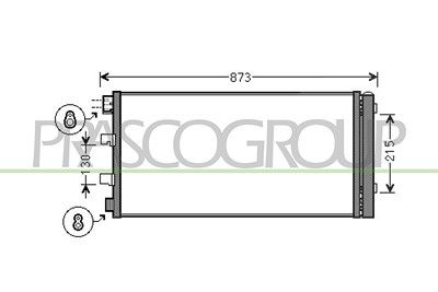 Prasco Kondensator, Klimaanlage [Hersteller-Nr. OP954C003] für Nissan, Opel, Renault von PRASCO