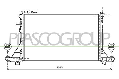 Prasco Kühler, Motorkühlung [Hersteller-Nr. DS962R003] für Nissan, Opel, Renault von PRASCO