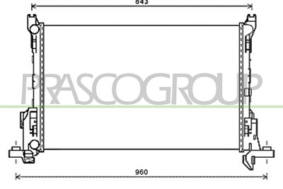 Prasco Kühler, Motorkühlung [Hersteller-Nr. FT900R001] für Fiat, Opel, Renault von PRASCO