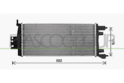 Prasco Kühler, Motorkühlung [Hersteller-Nr. RN652R004] für Renault von PRASCO