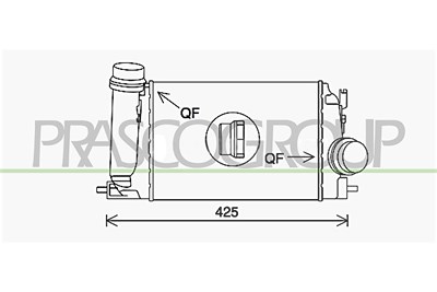 Prasco Ladeluftkühler [Hersteller-Nr. DS712N001] für Nissan, Renault von PRASCO