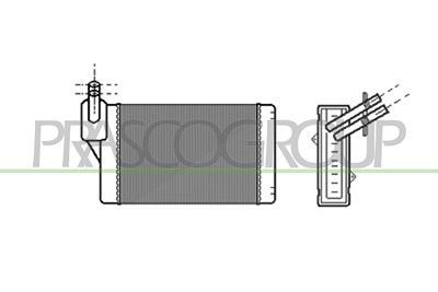 Prasco Wärmetauscher, Innenraumheizung [Hersteller-Nr. AD016H002] für Audi, Seat, Skoda, VW von PRASCO