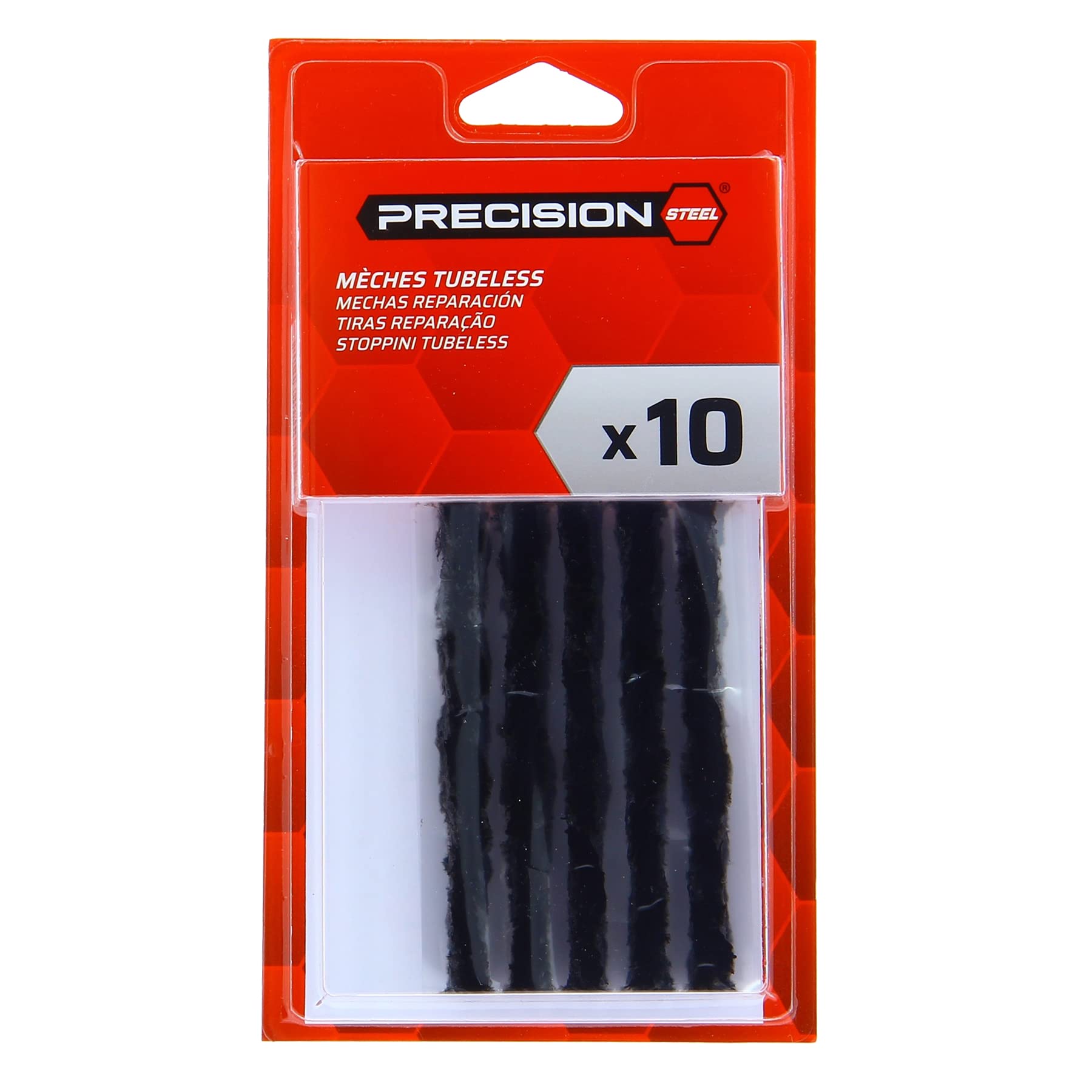 PRECISION STEEL 10 x selbstvulkanisierende Tubeless-Reparatur-Dochte von PRECISION STEEL