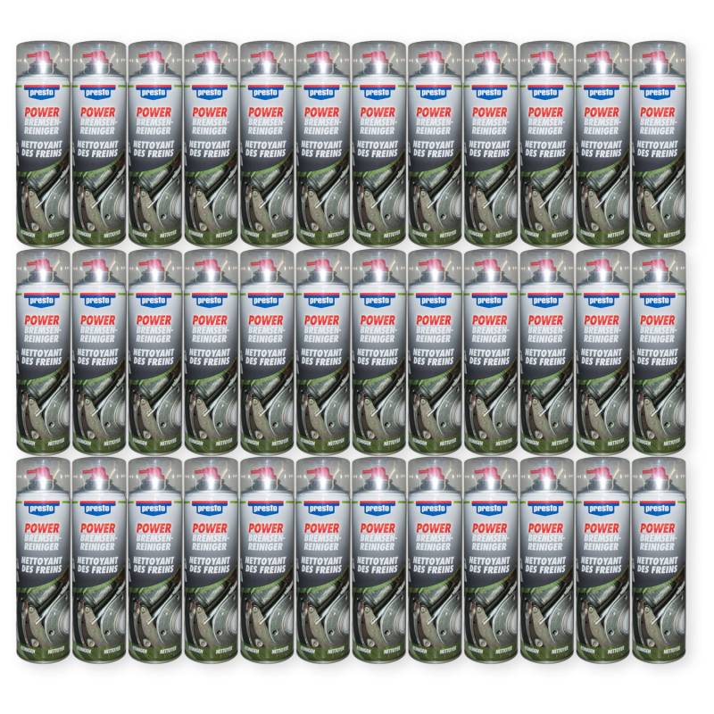 Presto_Bundle 36x Presto Power Bremsenreiniger Spraydose 500ml 315541 von PRESTO_bundle