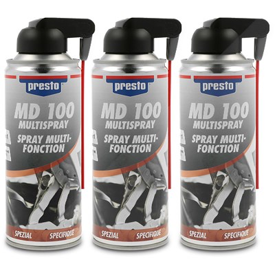 Presto 3x 400 ml MD 100 Multispray mit 2-wege Sprühkopf [Hersteller-Nr. 157165] von PRESTO