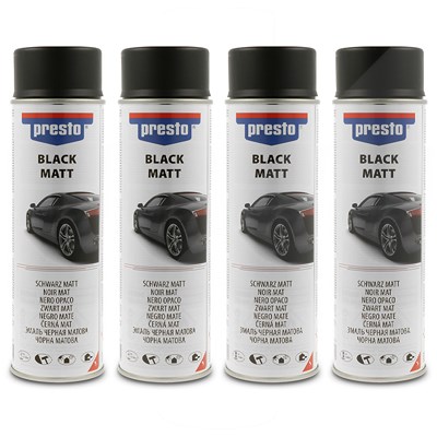 Presto 4x 500 ml Universal Spray, schwarz matt von PRESTO