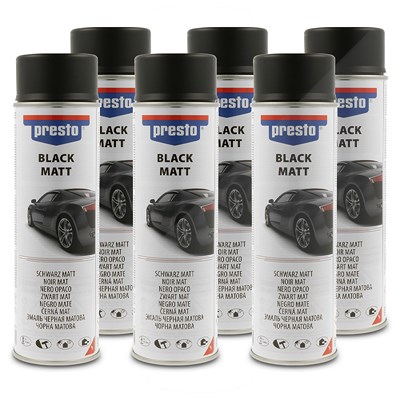 Presto 6x 500 ml Universal Spray, schwarz matt von PRESTO