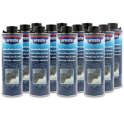 Presto 12x 1 L Unterbodenschutz Bitumen schwarz [Hersteller-Nr. 603239] von PRESTO