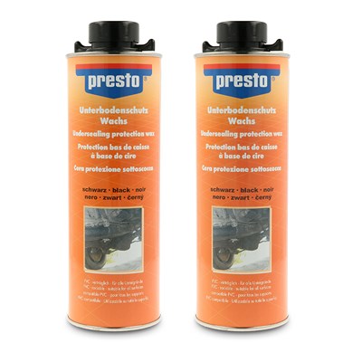 Presto 2x 1 L Unterbodenschutz auf Wachsbasis schwarz [Hersteller-Nr. 690211] von PRESTO