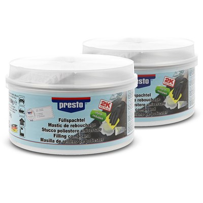 Presto 2x 2kg Füllspachtel [Hersteller-Nr. 600214] von PRESTO