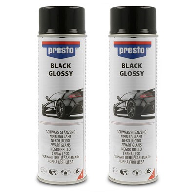 Presto 2x 500 ml Universal Spray, schwarz glänzend von PRESTO