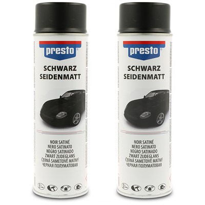 Presto 2x 500 ml Universal Spray, schwarz seidenmatt von PRESTO