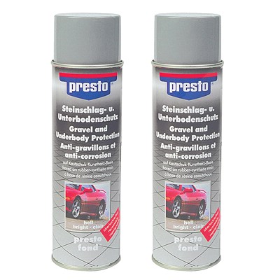 Presto 2x 500ml Steinschlag-Unterbodenschutz hell [Hersteller-Nr. 306031] von PRESTO