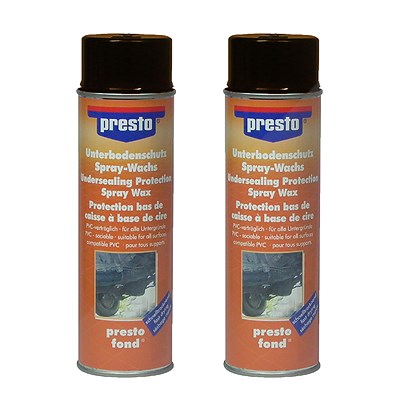 Presto 2x 500ml Unterbodenschutz auf Wachsbasis braun [Hersteller-Nr. 306048] von PRESTO