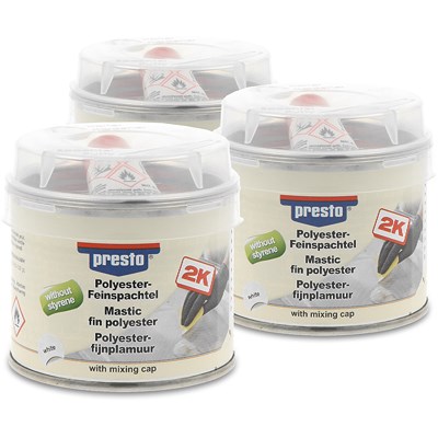 Presto 3x 250 g SF Polyester Feinspachtel [Hersteller-Nr. 443664] von PRESTO