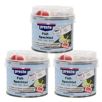 Presto 3x 250gr Füllspachtel [Hersteller-Nr. 600054] von PRESTO