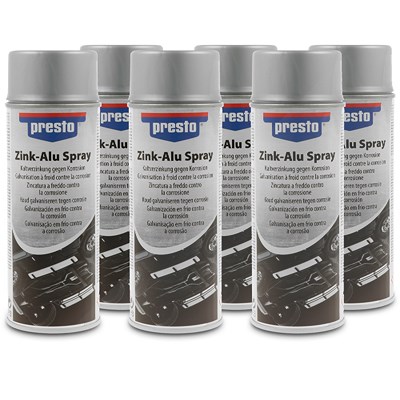 Presto 6x 400ml Zink-Alu-Spray [Hersteller-Nr. 795664] von PRESTO