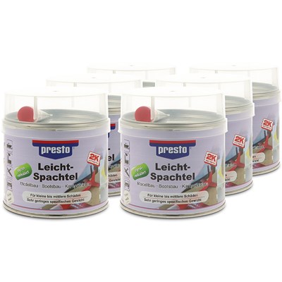 Presto 6x 420gr Leichtspachtel [Hersteller-Nr. 601457] von PRESTO