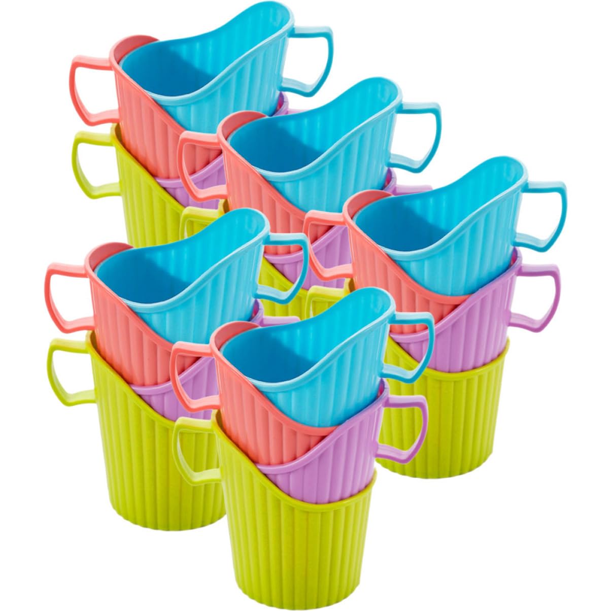 PRETYZOOM 20St Einwegbecherhalter aus Pappe Kaffeebecher Bunter Pappbecherhalter Teetassenhalter Papierbecher Bahnhof kaffeetassen Halter cupholder Bürozubehör Desktop-Pappbecherhülle von PRETYZOOM