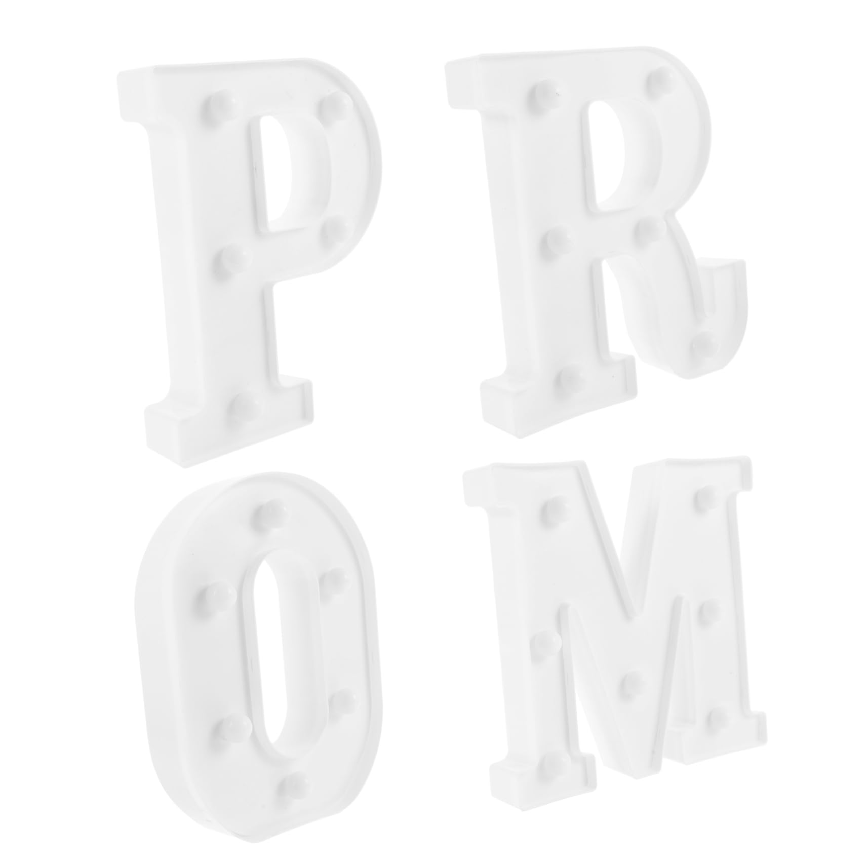 PRETYZOOM 4pcs Alphabet Brief Prom Modeling Light Festival LED Legeldekrage Fage Szene Licht Licht von PRETYZOOM