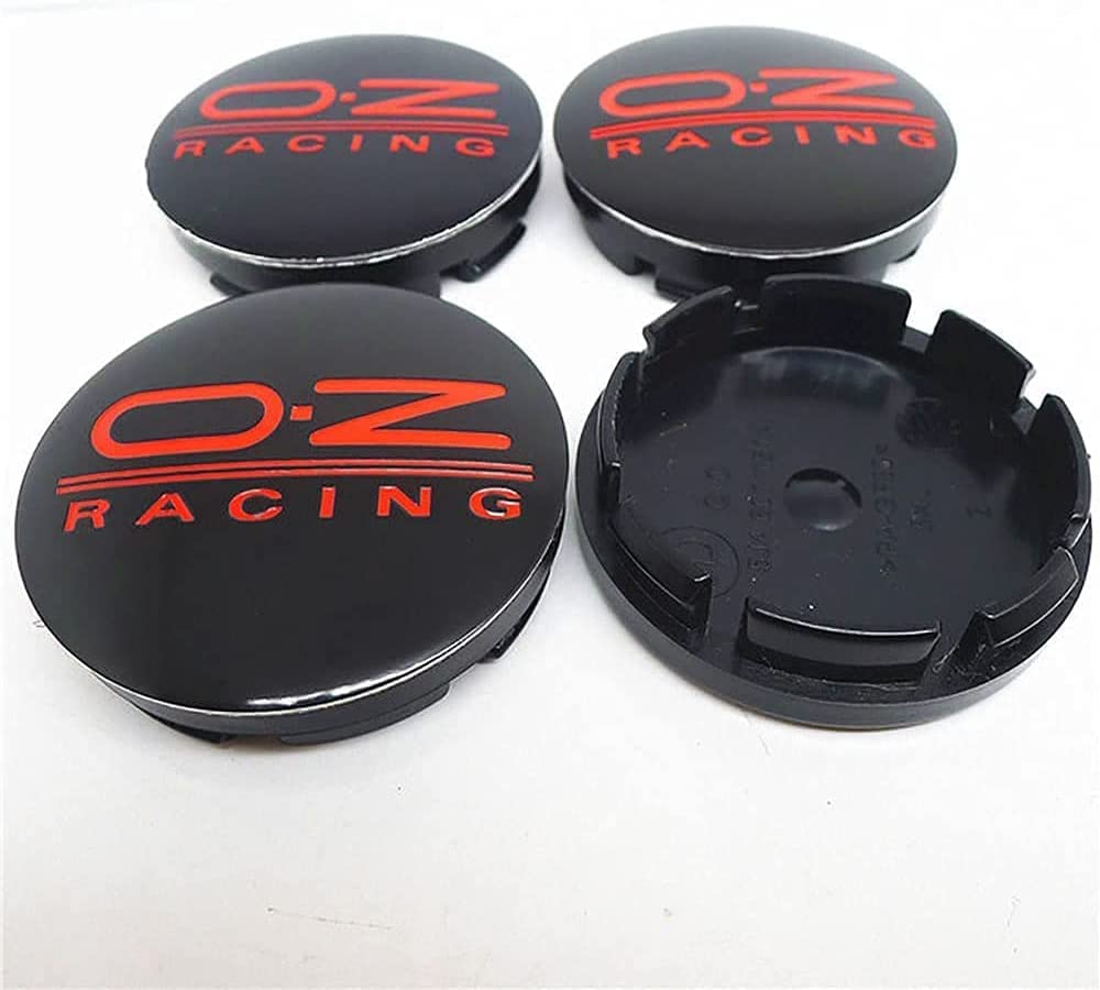 4 Stück Nabendeckel für OZ Racing 56mm, Radnaben-Mittelabdeckungen Nabenkappen Felgendeckel Radnabenkappen, Wheel Caps Ersatz für Autozubehör Verwendet von PREWIZ