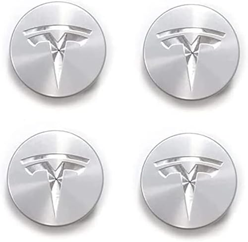 4 Stück Nabendeckel für Tesla Model S Model 3 Model X Model Y 56MM, Radnaben-Mittelabdeckungen Nabenkappen Felgendeckel Radnabenkappen, Wheel Caps Ersatz für Autozubehör Verwendet,D von PREWIZ