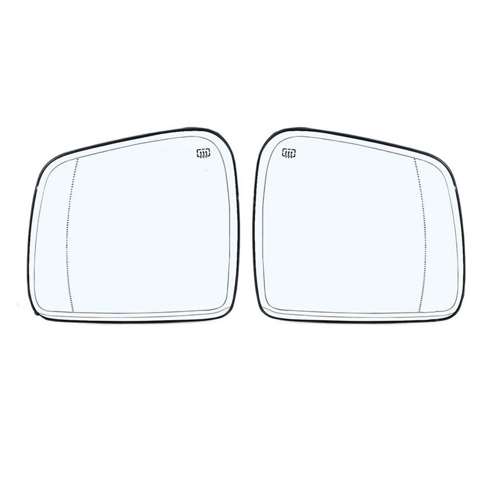 Für Grand Für Cherokee 2011-2018 2019 2020 2021 Auto Rückspiegel Tür Seite Spiegel Objektiv Glas Mit Blinden Flecken Beheizten 68082635AB 68082638AB(1pc Right) von PRFGSGVBV