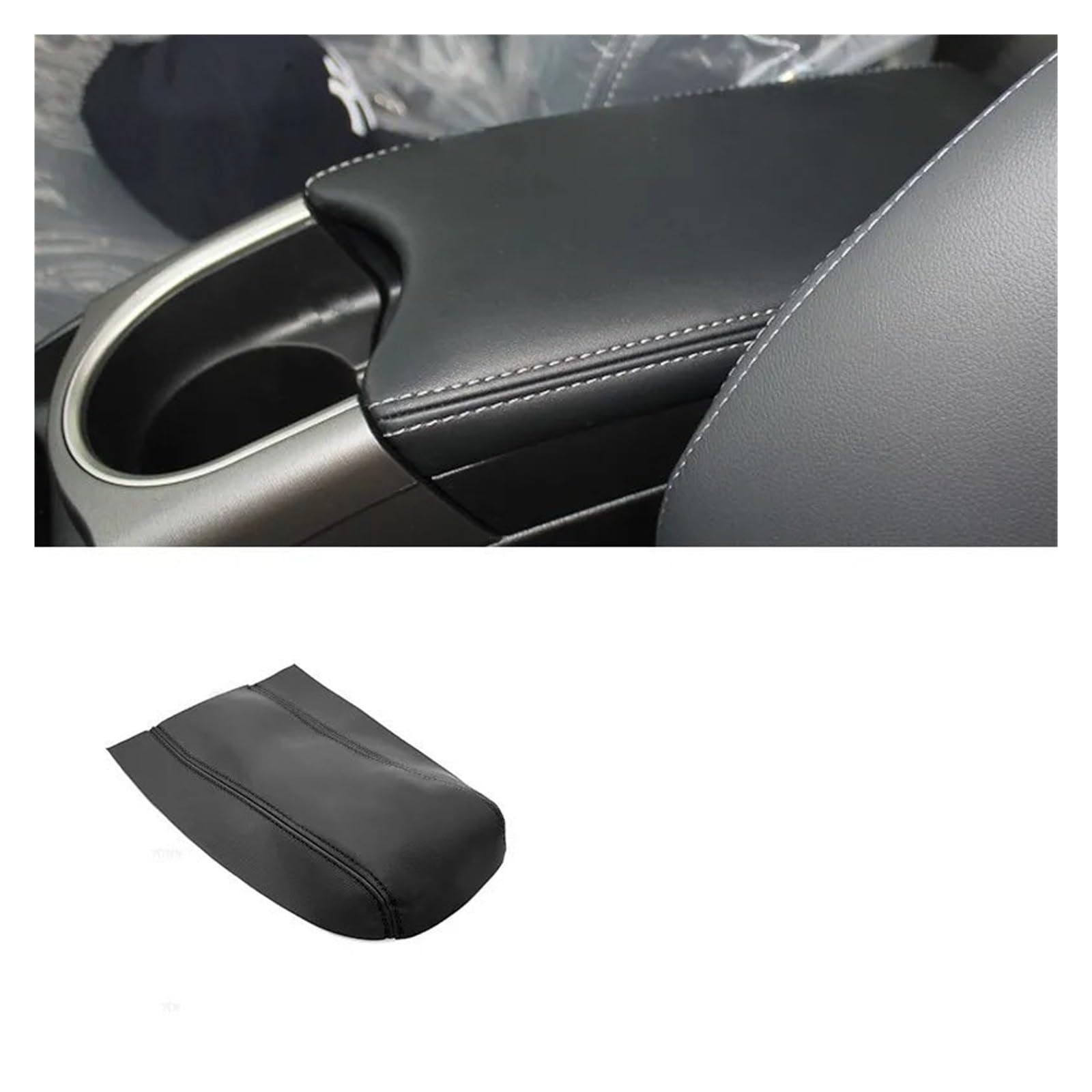 Interieur Mittelkonsole Auto Center Console Armlehne Box Abdeckung Schützen Trim Für P&rius 2004 2005 2006 2007 2008 2009 2010 2011 2012 2013 2014 2015 Auto Innenraum Rahmen(B Black) von PRFGSGVBV