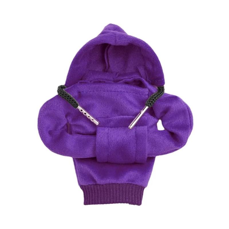 Interieur Mittelkonsole Auto Mittelkonsole Griff Innen Styling Schaltknauf Abdeckung Hoodie Kleidung Sweatshirt Manuelle Dekorative Dekoration Auto Innenraum Rahmen(Purple) von PRFGSGVBV