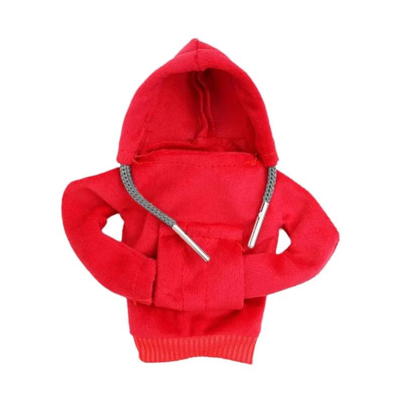 Interieur Mittelkonsole Auto Mittelkonsole Griff Innen Styling Schaltknauf Abdeckung Hoodie Kleidung Sweatshirt Manuelle Dekorative Dekoration Auto Innenraum Rahmen(Red) von PRFGSGVBV