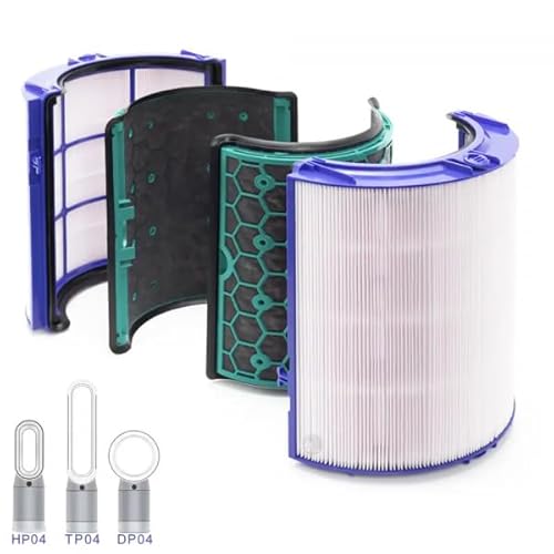 PRIMEBAG - Filter passend für Dyson Pure Cool Link Luftreiniger DP04 HP04 TP04 Turmventilator Ersatzfilter HEPA mit Aktivkohle, Ersatz für 968707-08 968708-08 969048-05 969048-03 969048-01 von PRIMEBAG