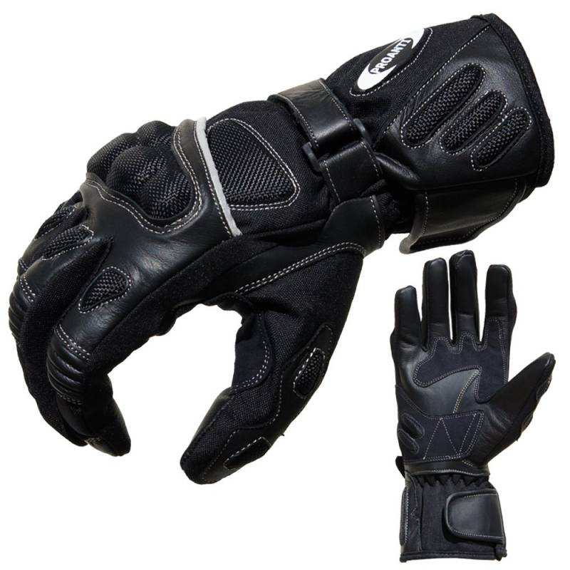 PROANTI Motorradhandschuhe Sommer Tour Motorrad Handschuhe Schwarz (XL) von PROANTI