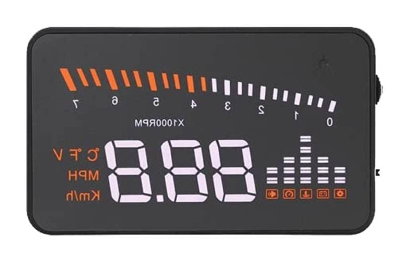 PROBUDGET Display Kopf hoch, OBD, Projektion von Informationen Armaturenbrett auf der Windschutzscheibe, Schwarz von PROBUDGET