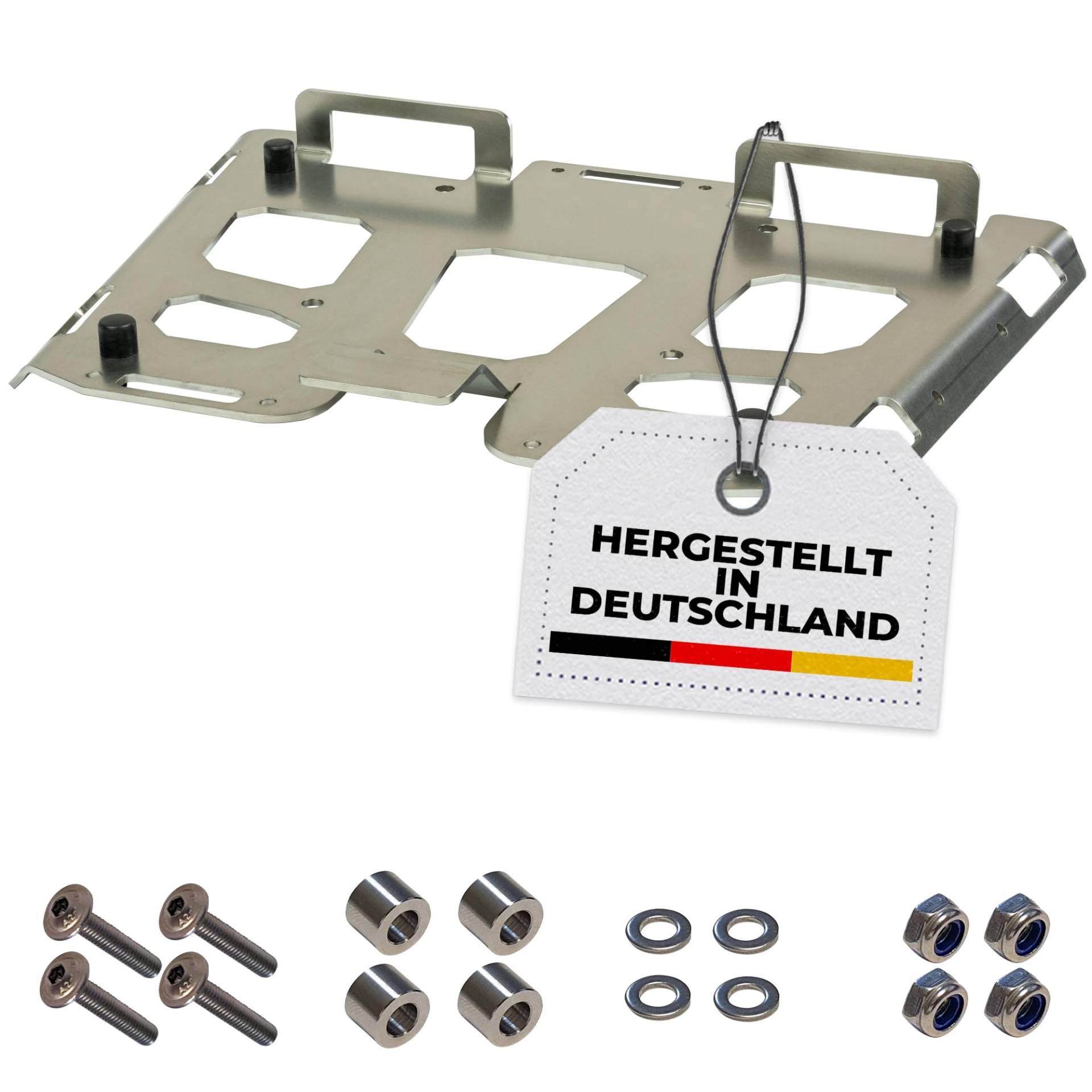 PRODUDA - Topcase Montageplatte passend für SHAD TR37 / TR48 / TR55 / SH48 / SH50 / SH58X / SH59X Adapterplatte Mounting Plate Edelstahl von PRODUDA