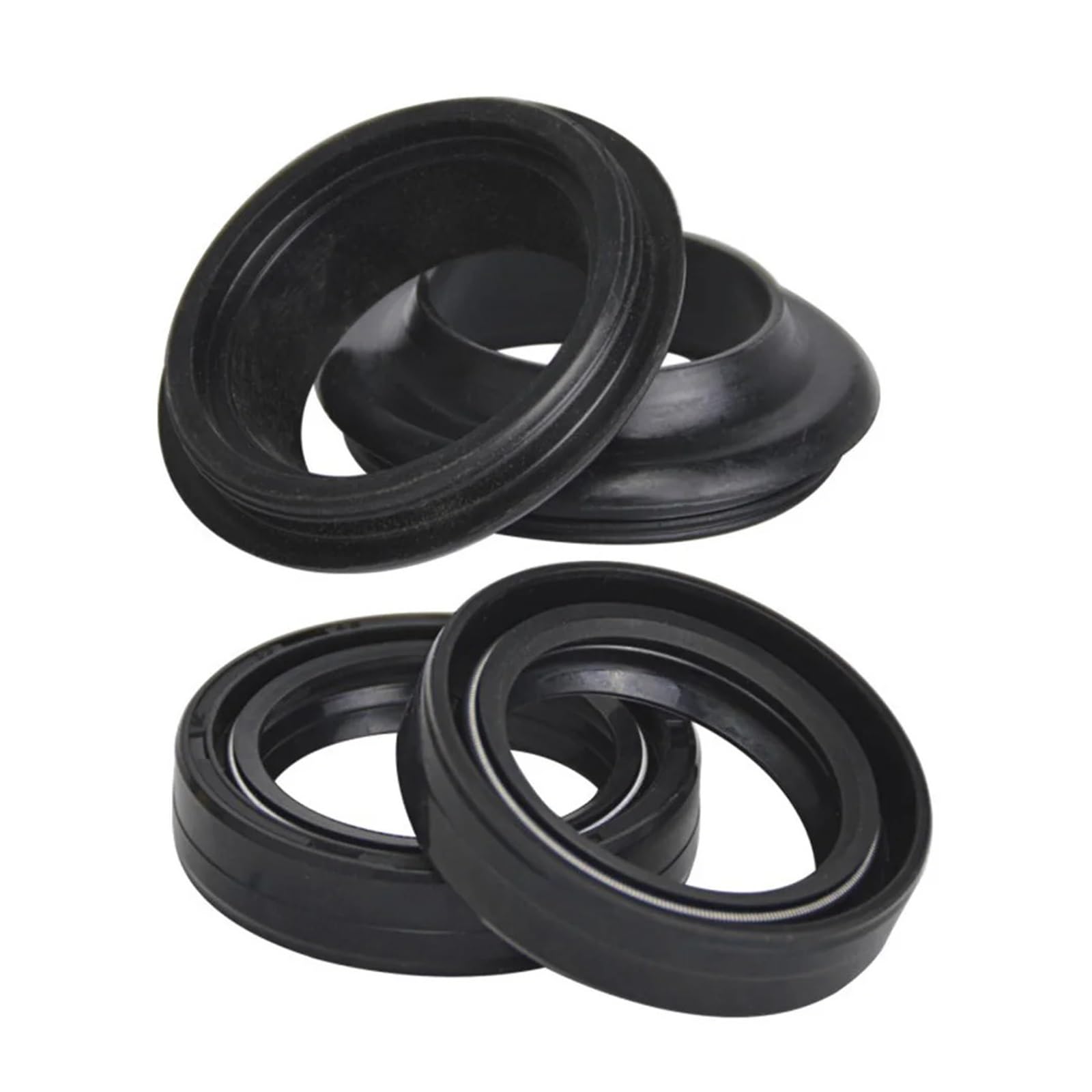 Motorrad Vorne Stoßdämpfer Gabel Öl Dichtung Staub Abdeckung for KX65 KX 65 ELIMINATOR 125 Z440 D4 D5 D6 Z 440 z440D(2xOil seal 2xcover) von PROMARKA