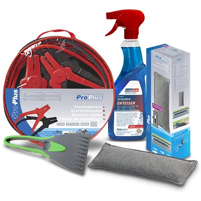 Proplus Winter Kit Starthilfekabel, Eiskratzer, Luftentfeuchter, Enteiser von PROPLUS