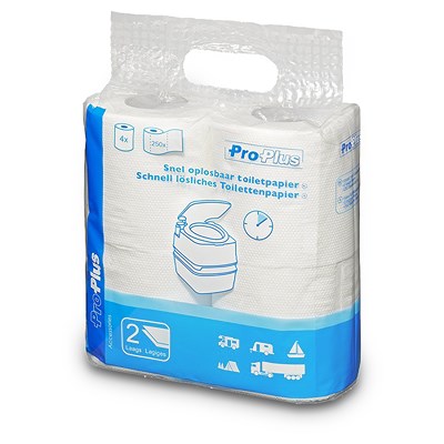 Proplus Toilettenpapier Set - schnell löslich (4 Rollen) von PROPLUS