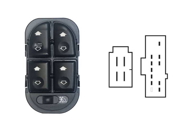 Fensterheber für FORD MONDEO von 1996 bis 2000 Links Block 14 PIN v.Alz. post el 97BG14A132AB von PROPOSTEONLINE