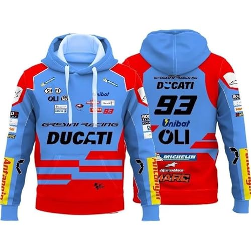 Kapuzenpullover Herren Hoodie Replica 93 für Motorrad Ducatí Gresiní (L) von PRORACER