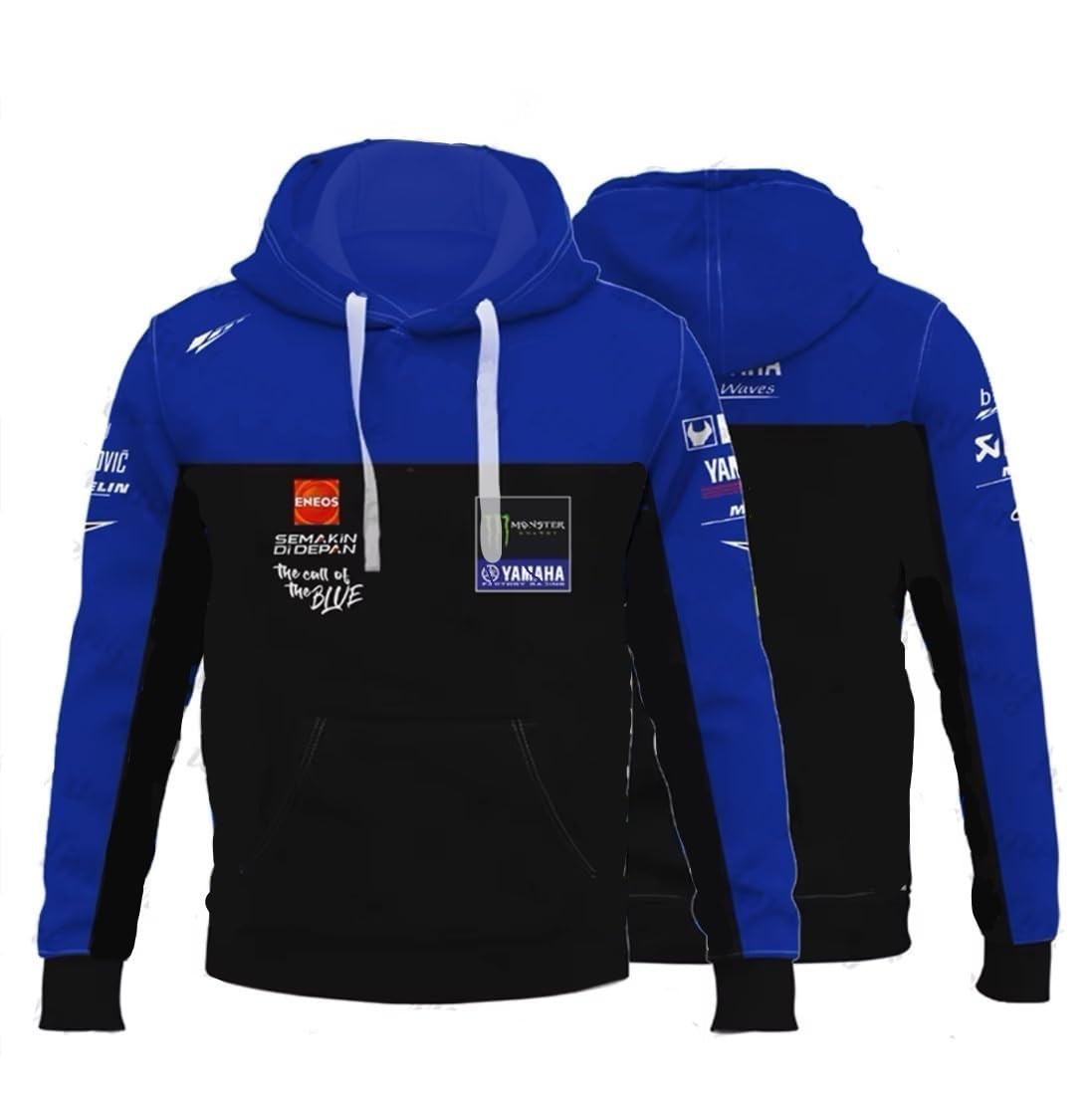 PRORACER Kapuzenpullover dünner Herren Replica für Motorrad Yamáha (L) von PRORACER