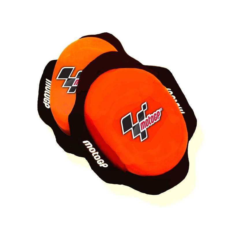 PRORACER Knieschieber Motorrad Knieprotektoren Knieschleifer für Ledercombi (Orange) von PRORACER