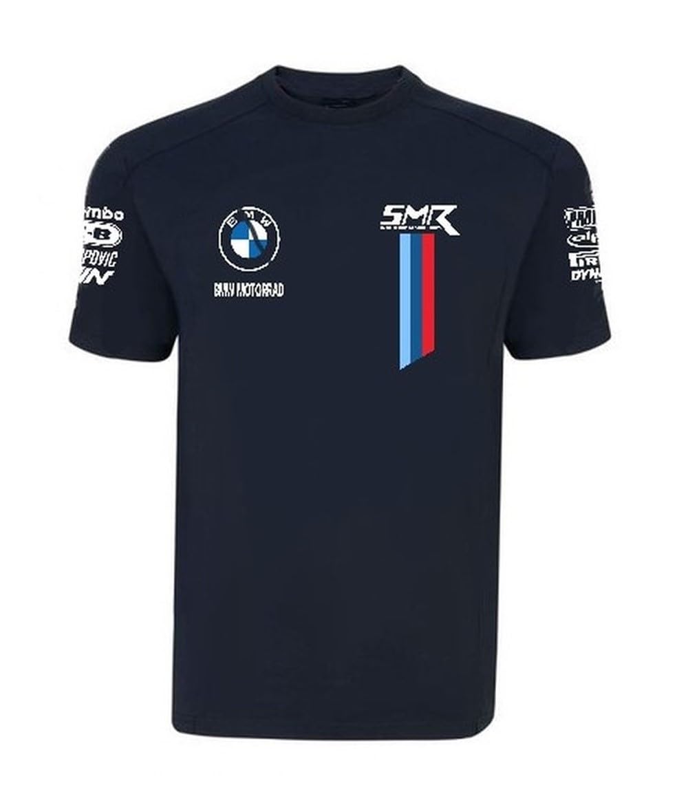 PRORACER T-Shirt für Herren Replik WSBK BMẂ SMR Motorrad (L) von PRORACER