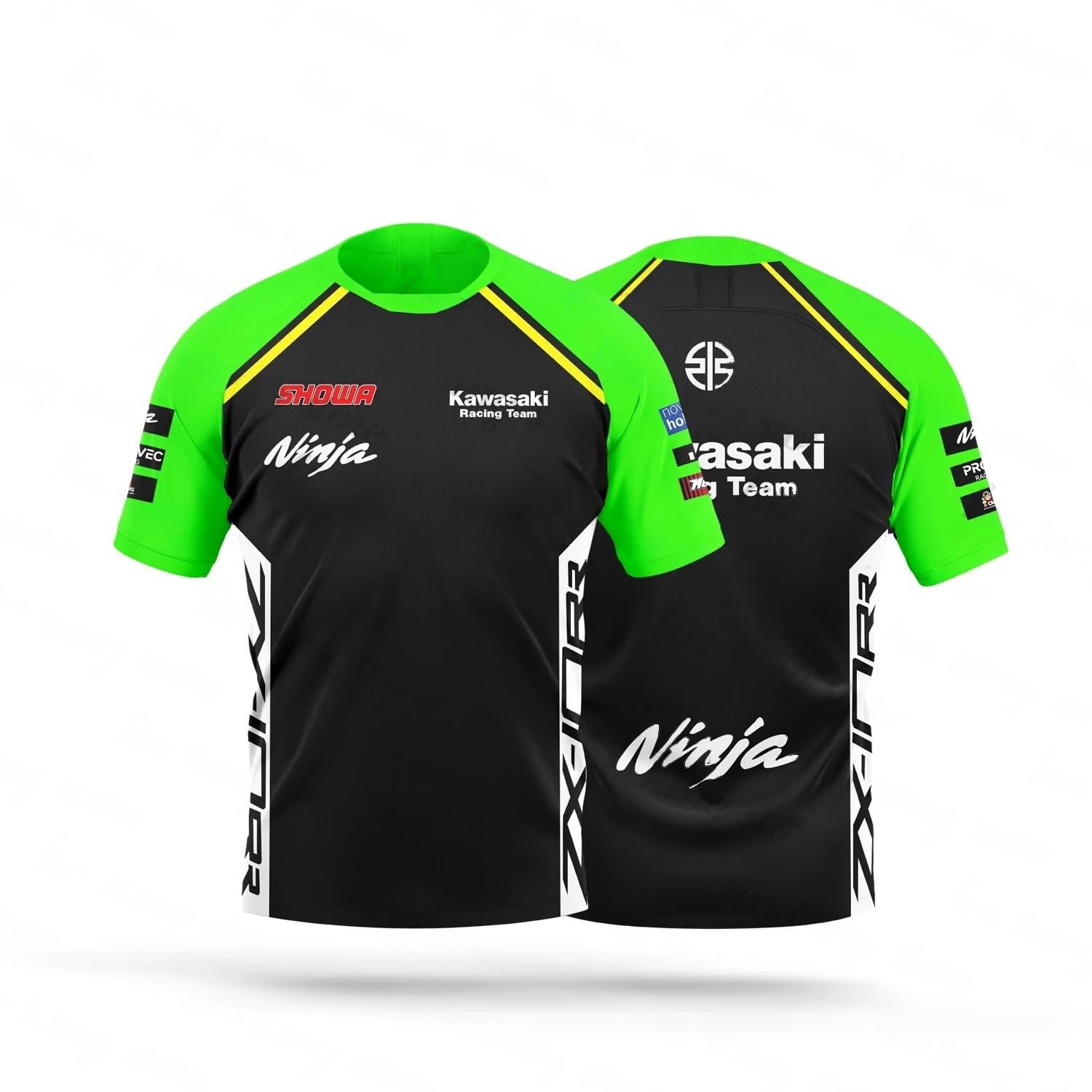 T-Shirt für Herren Replik für Motorrad WSBK Kawasakí (S) von PRORACER