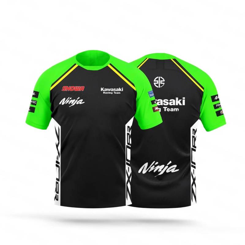 T-Shirt für Herren Replik für Motorrad WSBK Kawasakí (M) von PRORACER