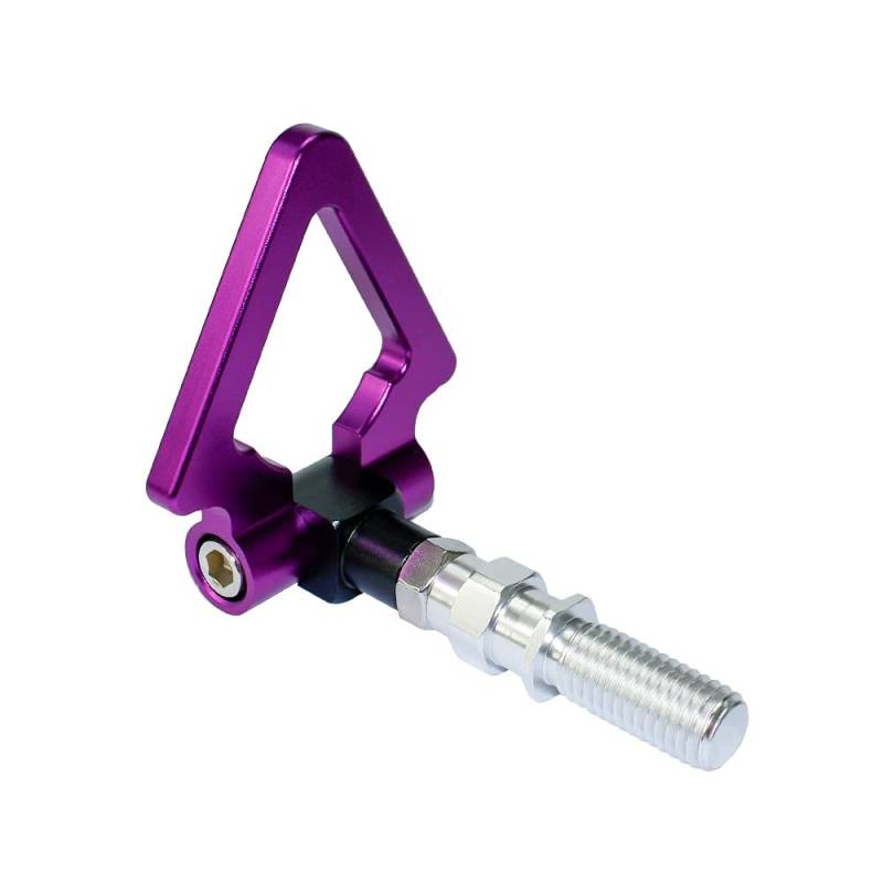 Haken for Auto Auto, Auto-Abschleppöse, Abschlepphaken Racing Billet-Aluminium vorne hinten Auto-Dreiecksring-Anhänger-Abschlepphaken-Kit Abschleppstangen for Auto 791(Purple) von PRPRP