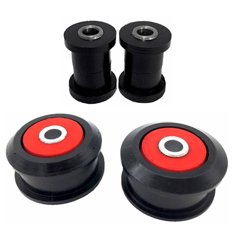 PSB Bushings - Gepresster Querlenker vorne unten (30mm AD) Polyurethan Buchsen Kit - Kompatibel mit Audi TT MK1/ Golf MK4 1996-2010, Rot & Schwarz von PSB PROBLEM SOLVING BUSHINGS www.psbushings.com