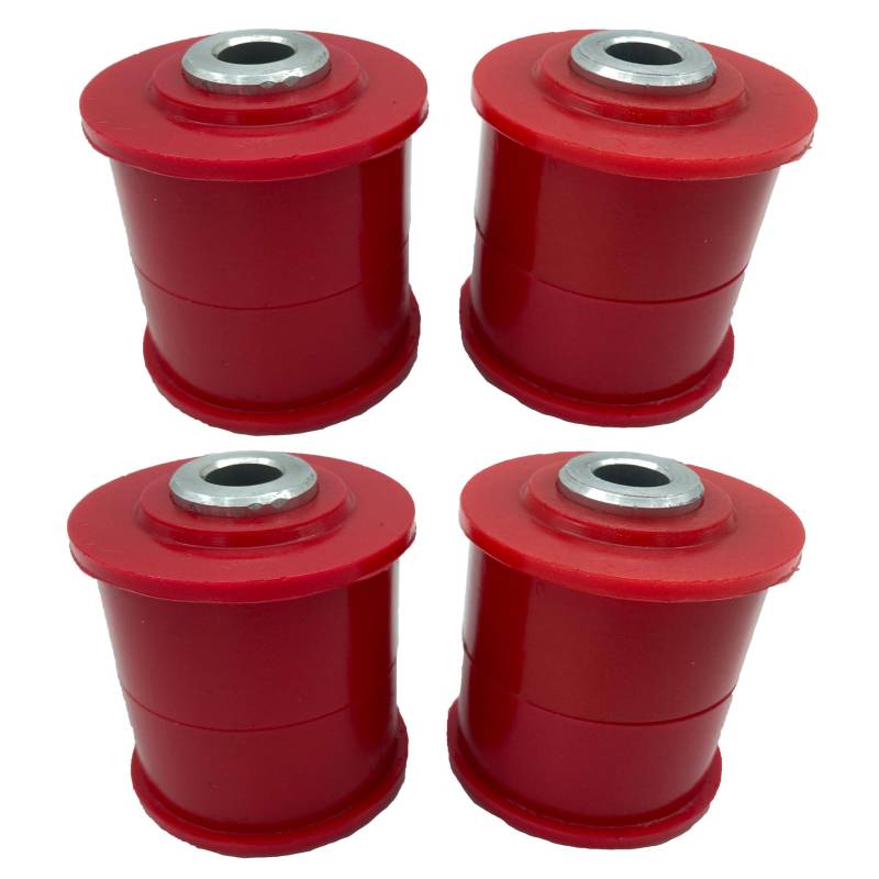 PSB Bushings - Kompletter Polyurethan-Buchsensatz für den hinteren Querlenker - Kompatibel mit VW T5/T6/T6.1 Transporter 2003-2023, Rot von PSB PROBLEM SOLVING BUSHINGS www.psbushings.com