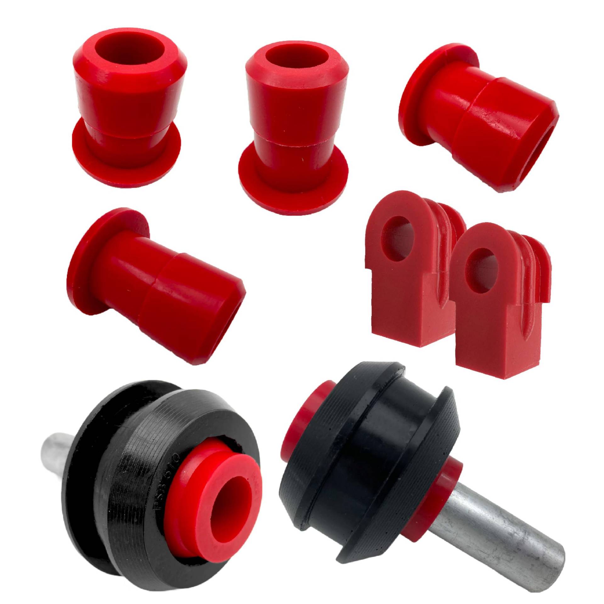 PSB Bushings - Komplettes vorderes Polyurethan-Buchsen-Kit - Kompatibel mit Nissan Qashqai 2007-2012 & XTrail 2007-2020 von PSB PROBLEM SOLVING BUSHINGS www.psbushings.com